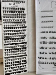 DIY for Spike Cluster Eyelash Kit Custom Handmade Logo Mixed for Private Label Cluster Lashes 10D-200D Bottom PBT