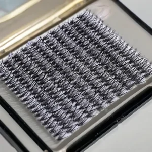 DIY10 Boxed Section Handmade Single Cluster Blossom Thick Grafting 0.07mm Thickness CC Curl 5D Design False Eyelashes