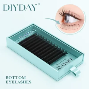 DIYDAY Bottom Eyelash Extension B C 5mm 6mm 7mm Classic Eyelashes Natural Soft Under Lower Lashes
