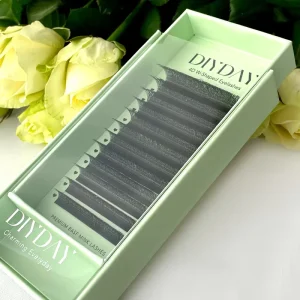 DIYDAY Custom 4D Clover W Shaped Lashes Mink Natural Individual Eyelash Clusters Extension Individual Eyelash Clusters