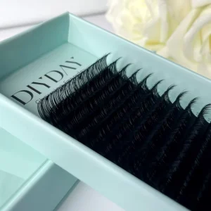 DIYDAY Pre made Fans Full Strip Siberian Mink Lashes Eyelash Extensions