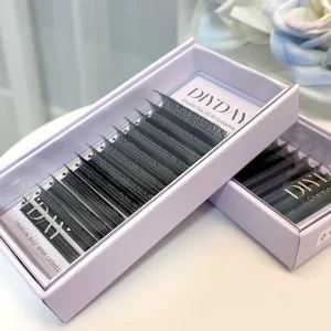 DIYDAY Premade Fan 3D Volume Wispy Soft Natural Eco friendly Machine Made 100% PBT False Eyelashes