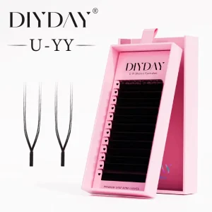 DIYDAY U YY Wispy for Lashes Thin Soft Band Light Natural Daily 12 Rows Cruelty Free Eyelash Extensions