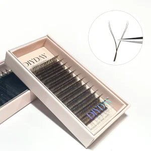 DIYDAY YY 2D 0.07 Curl Black and Brown Individual Eyelash Extensions PBT Material Natural Eyelashes Private Label