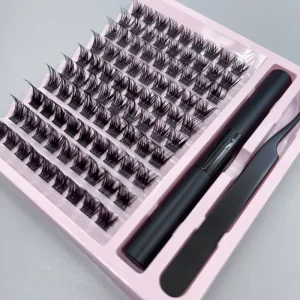 Stock Available DIY Lash Extensions Set Handmade Lash Clusters with Tray