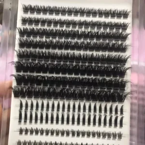 Daily Natural Wispy Cluster Lashes DIY Self Grafting Segmented Individual Eyelashes Custom Brand Logo