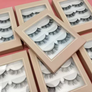 Daily Wear Office Friendly Natural Effect Synthetic Lashes Full Strip Faux Mink Eyelashes Natural Soft Self Adhesive