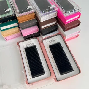 Dark 0.03 0.05 0.07 Volume Matte Black Silk Cashmere Lash Extension De Cils Individual Lash Trays