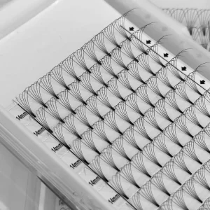 Dark Black Super Soft Korean PBT Premade Lashes Eyelash Extensions 3D 4D 5D 6D Volume Lashes