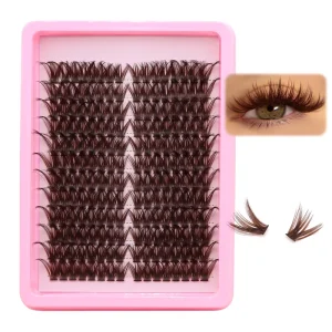 Dark Brown 100D Lash Cluster DIY Cluster Lashes False Eyelashes Eyelash Clusters Segment Eyelash Extension