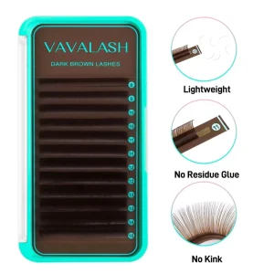 Dark Brown Eyelash Extensions 0.03 0.05 0.07 Volume Lash Extension 8 15mm Mixed Lashes Soft Color Lashes Extension