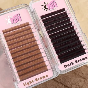 Dark Chocolate Eyelash Extension Honey Classic Brown Professional Eyelash Extensions Caramel 0.03 Lash Extension Trays