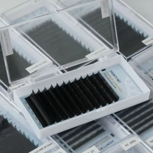 Dark Matte Black Cashmere Mink Lash Extension Trays Factory Price for Volume Eyelash Extensions