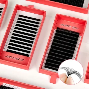 Dark Matte Cashmere Lash Extension Bulk Order Volume Eyelash Trays Cils Velvet Eyelashes