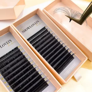 Dark Matte Lash Extension 0.03 05 07mm Mega Volume Private Label Cashmere Lash Extensions