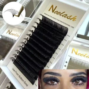 Dark Matte Russian Volume Soft Cashmere Velvet Eyelash Extensions C D Curl 0.07mm Cilia Silk Individual Lashes Trays
