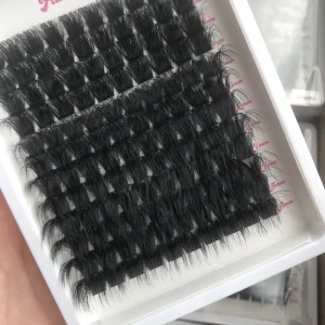 Dense Plump Cluster Lashes Tight Arrangement Faux Mink Glue Lashes Not Easy Shed Beauty Salon Lashes