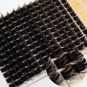 Dense Thick Volume DIY Lash Clusters Segmented Full False Eyelashes Super Thin Band Reusable Soft Individual Lashes