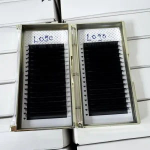 Direct Factory Large Capacity Individual Lash Extensions Matte Black Lash Tray for Professional Lash Training Pro