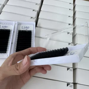 Direct Factory Skin Friendly Flat Eyelash Extension 0.10mm M Curl Flat Volume Lashes Super Soft Matte Ellipse Flat Eyelashes