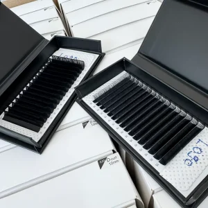 Direct Factory Velvet Black Easy Fan Eyelash Extension 8 20mm Mixed 1s Blooming Eyelashes Professional Volume Lashes