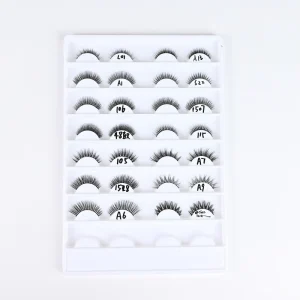 Directly Supplied Manufacturer’s Handmade Various Styles Light Full Strip Eyelashes Touchable Glue Stage Magnetic China Model