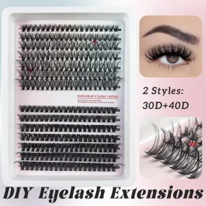 Diy Cluster 3D Lashes Fan Eyelashes Extensions Custom Eyelash Segments Diy Segmented Lash Extension Kit