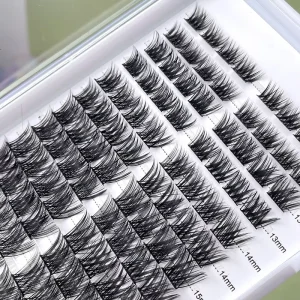 Diy Cluster 3D Lashes Russian Cluster Lashes Custom Eyelash Segments Korean Silk Diy Segmented Lash Extension Kit