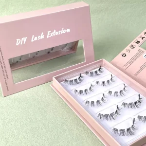 Diy Cluster Eyelash Extension Eye Lash Pre Cut Segmented Ribbon Lashes Thin Band Lash Clusters Diy Eyelash Extensions