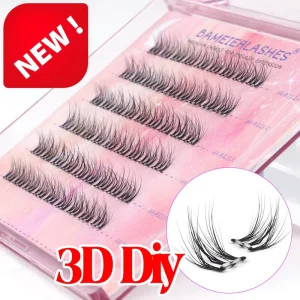 Diy Cluster Lash Extension Kit Private Label 280 Pcs d Eyelash Cluster Individual Lashes Kit