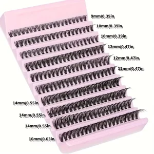 Diy Cluster Lashes Packaging Custom Individual Lashes Cluster C D Curl 8 16mm Mix Lash Clusters Without Bond and Seal
