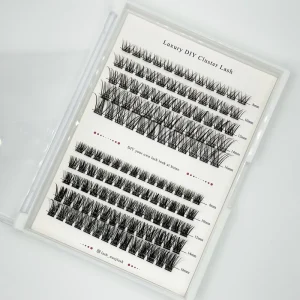 Diy Cluster Lashes Transparent Band Super Soft Natural Diy Lash Clusters Lightweight Volume Segment Eyelashes Extensions Kit