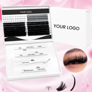 Diy Fluffy Cluster Spike Bottom Lash Diy Lash Clusters Kit Custom Logo Cluster Lashes Extension Supplier