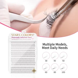 Diy Lash Ribbon Customized Volume Hand Made Fan Eyelashes Individual 3D 4D 5D 6D 8D 10D Faux Mink Cluster Eyelash