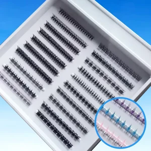 Diy Lash Segment Eyelash High Quality Easy Apply 20d 30d 40d Pre cut Individual Clusters Colored Eyelash Extensions