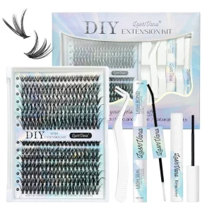 Diy Pre Cut Segmented Lash Extensions Segment Lashes Set Under Lash Clusters With Bond and Sealant