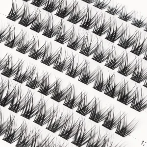 Diy Segment Lash Cluster at Home Beauty Superfine Black Clear Band Diy Individual Eyelash Extension