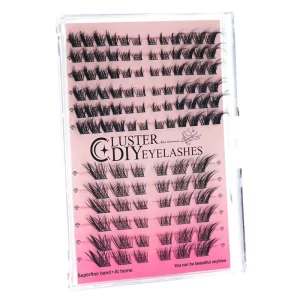 Diy Segment Lashes Natural Individual Cluster Make up Lashes Foxy Winged False Eyelashes Cat Eyes Wispy Lashes
