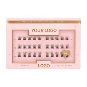 Diy Segmented Lash Extension Individual Matte Black Soft Thin Band Pre Cut Cluster Lashes