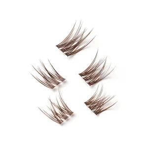 Diy Single Korean Lash Extensions BROWN Colored Pre cut Segments Lashes Customized Segmented Eyelashes