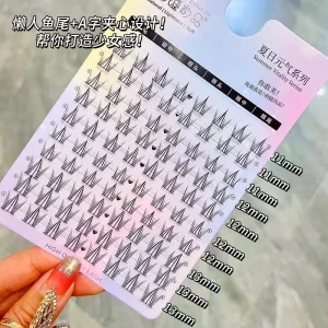 Doll Style Manga Lashes Segmented Eyelash Clusters Thick False Eyelashes Individual Eyelashes Lashes Daily Makeup