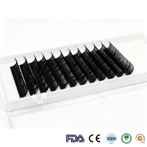Double Classics Eyelash Extensions LC Curl Wrapping Lash Manga Russian Wispy Fly Lashes 5D Pre Made Eyelash Extensions
