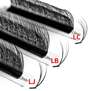 Double Layer Lashes Extensions Double Curled Volume Lashes LC LD LJ LB Multi Layer Camellia Lash Extensions