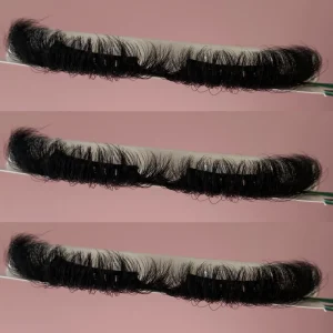 Dramatic 100 Real Mink Lashes 25mm Fluffy D Curl Eyelash Vendor Private Label Full Strip Eyelashes