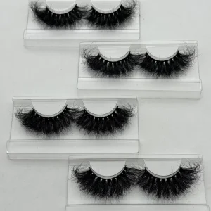 Dramatic Fluffy 5d Mink Eyelashes 25mm High Quality Lash Vendor