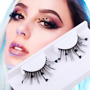 Dramatic Halloween False Eyelashes 1 Pair Boxed Volume Curly Natural Stage Performance Lashes