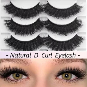 Dramatic Long Fluffy 3D Mink Eyelashes Multi Layer Wispy False Strip Eye Lashes