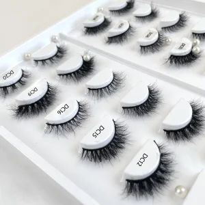 Dramatic Mink Lashes Natural Short 3d Full Strip Eyelashes 12mm Mink Lashes With Packaging