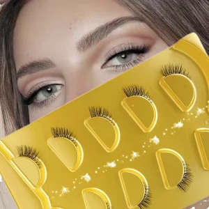 Dramatic Natural Styles Full Strip Eyelashes Synthetic Hair Custom Logo Comfortable Band Mix Lengths