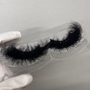 Dramatic Thick Fluffy 25mm Mink Eyelash Handmade Lash Strips Vendor Private Label Mink Lashes Bulk